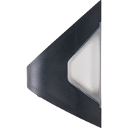 Luceco Prysm Wall Light - Prysm Decorative Outdoor Solar Wall Light with PIR Motion Sensor and USB Charging Port, LED Exterior Lighting, Black, IP54, 6W, 600lm, 4000K