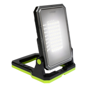 Luceco Folding Magnetic - USB-C rechargeable magnetic worklight with Power-bank for charging devices. Fully adjustable with and 3 lighting modes up to 1300 Lumens making ideal for professional and recreational applications.