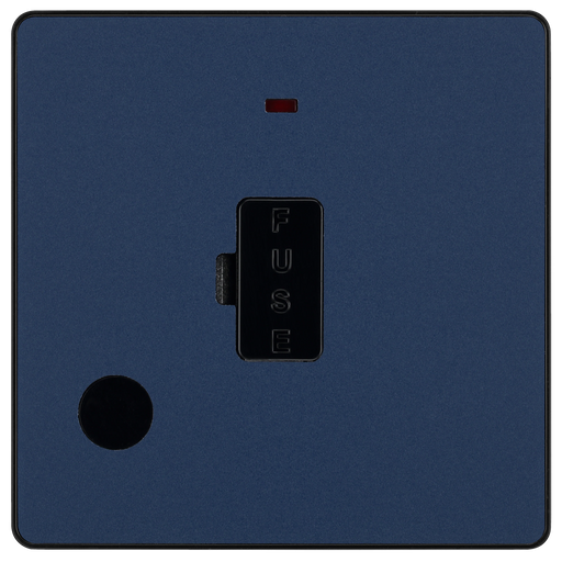 BG Electrical Evolve Matt Blue - Unswitched and fused