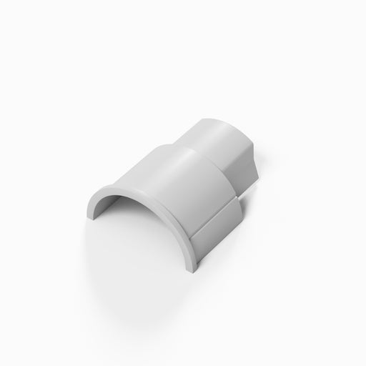 D-Line Trunking - 30x15mm White Smooth-Fit Surface Box Straight Adaptor