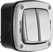 BG Electrical Weatherproof Decorative - Double, 2 way, IP66
