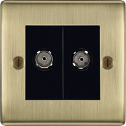 BG Electrical Nexus Metal Antique Brass - Double co-axial