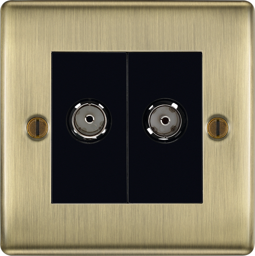 BG Electrical Nexus Metal Antique Brass - Double co-axial