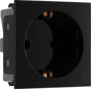 BG Electrical Euro Module - 16A Schuko, unswitched socket