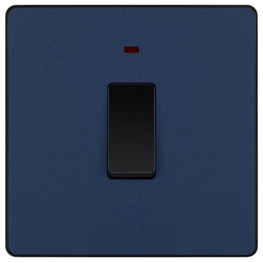 BG Electrical Evolve Matt Blue - 20A, double pole, with indicator
