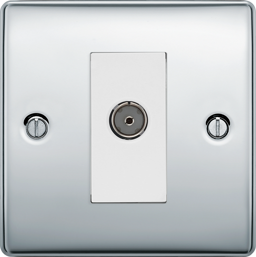 BG Electrical Nexus Metal Polished Chrome - Single, isolated, co-axial