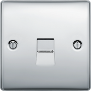 BG Electrical Nexus Metal Polished Chrome - Single, telephone socket, master