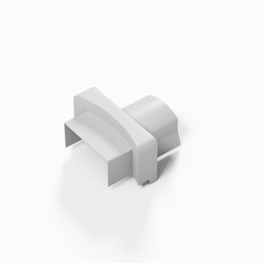 D-Line Trunking - 30x15mm White Smooth-Fit Pattress Adaptor