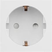 BG Electrical Euro Module - 16A Schuko, unswitched socket