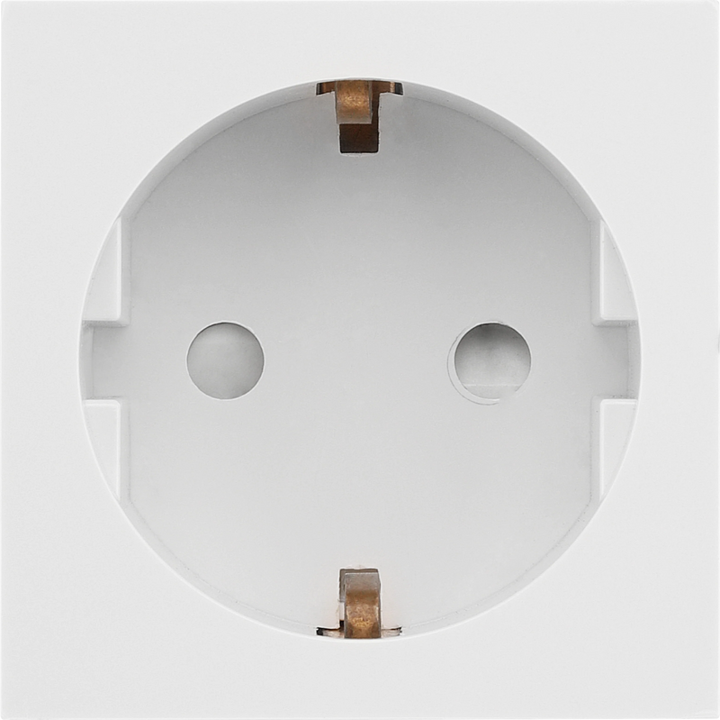 BG Electrical Euro Module - 16A Schuko, unswitched socket