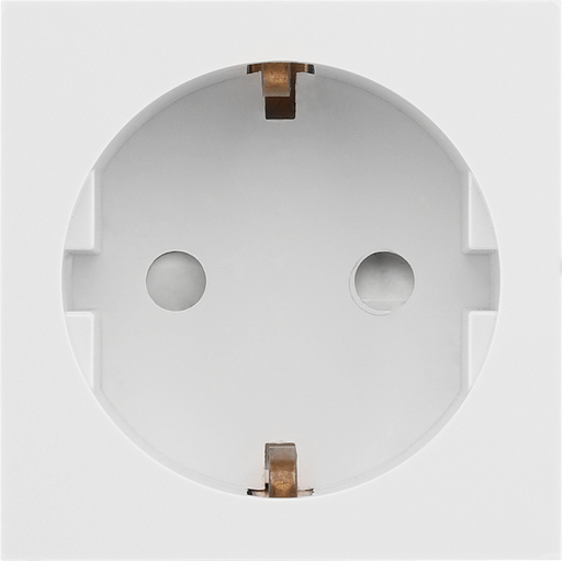 BG Electrical Euro Module - 16A Schuko, unswitched socket