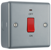 BG Electrical Metal Clad - 45A, double pole, single plate, with indicator