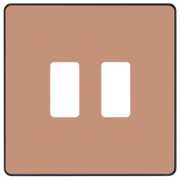 BG Electrical Grid - 2 module, square