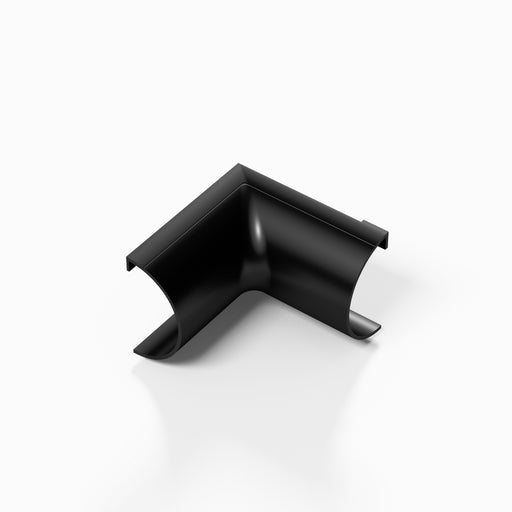 D-Line Trunking - 20x10mm Black Internal Bend