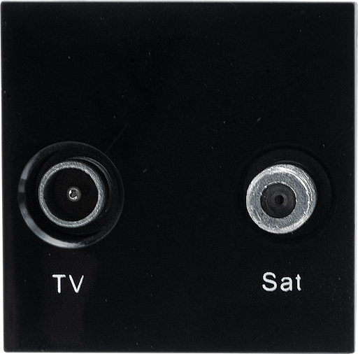 BG Electrical Euro Module - TV and satellite - IEC male radio IEC female