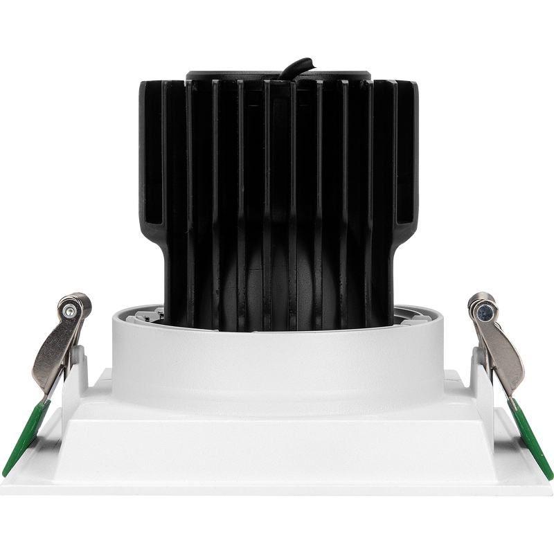 Luceco Square Spotlight - Single square module recessed white 140mm 1900lm 22w 4000k