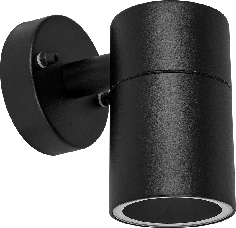 Luceco Azurar Wall Light - Exterior decorative down wall light GU10 finished in black