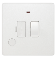 BG Electrical Evolve Pearlescent White - Switched and fused with indicator