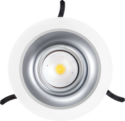 Luceco Platinum Gloss D-light 228mm Power Change High Output 2500lm 19w (3300lm 26w Optional) 4000k Cri >80 Fixed Output