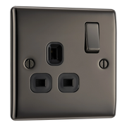 BG Electrical Nexus Metal Black Nickel - Single switched, double pole