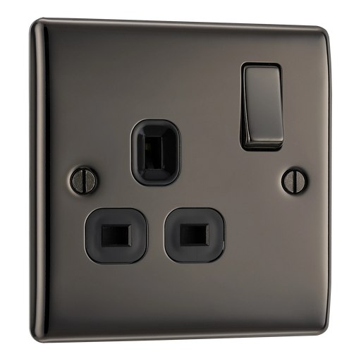 BG Electrical Nexus Metal Black Nickel - Single switched, double pole