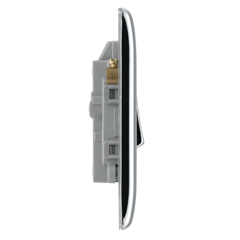 BG Electrical Nexus Metal Polished Chrome - 20A, double pole, with indicator