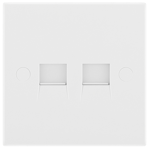 BG Electrical 900 Series - Double, RJ11 telephone socket (screw)