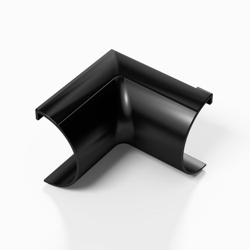 D-Line Trunking - 30x15mm Black Internal Bend