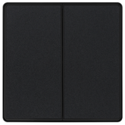 BG Electrical Evolve Matt Black - Double, 2 way switch, edge rocker