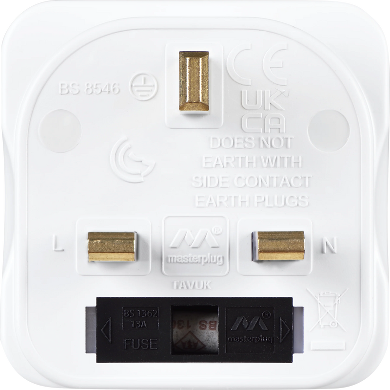Masterplug Travel - White