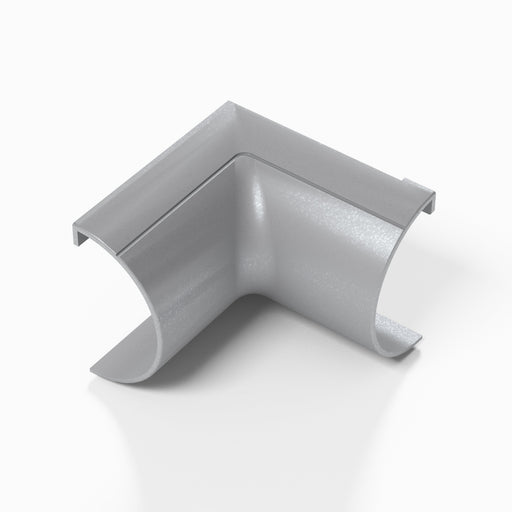 D-Line Trunking - 30x15mm Aluminium-Effect Internal Bend