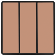 BG Electrical Evolve Polished Copper - Triple, 2 way switch, edge rocker