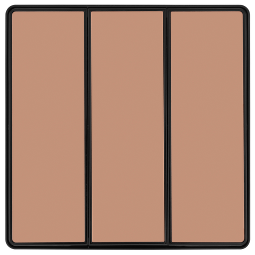 BG Electrical Evolve Polished Copper - Triple, 2 way switch, edge rocker