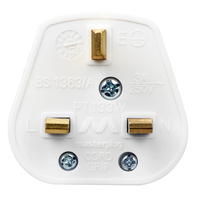 Masterplug Basic - 3A, White