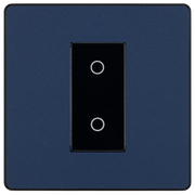 BG Electrical Evolve Matt Blue - Single, 2 way touch, 200W, master