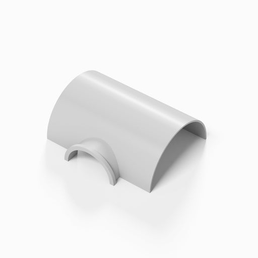 D-Line Trunking - 50x25mm White Clip-Over Surface Box Tee Adaptor