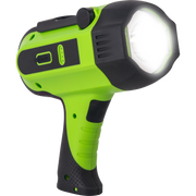 Luceco Spotlight - High Power Durable LED Spot Light, USB-C Rechargeable, 9 Lighting Modes, Inspection Light, Compact and with Stand 6W, 600lm