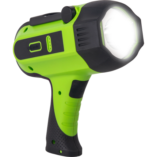 Luceco Spotlight - High Power Durable LED Spot Light, USB-C Rechargeable, 9 Lighting Modes, Inspection Light, Compact and with Stand 6W, 600lm