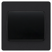 BG Electrical Evolve Matt Black - Single, 2 way switch, wide rocker