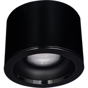 Luceco Platinum Mini Surface Downlight Dark Light Reflector RAL 9005 162mm 950lm 8W 4000K Digital Dimmable