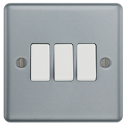 BG Electrical Metal Clad - Triple, 2 way switch