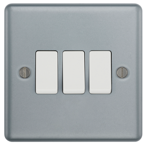 BG Electrical Metal Clad - Triple, 2 way switch