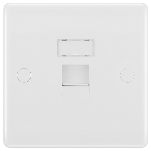 BG Electrical 800 Series - Single, RJ45 data socket (screw)