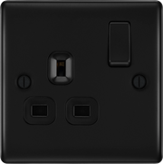 BG Electrical Nexus Metal Matt Black - Single, switched, single pole