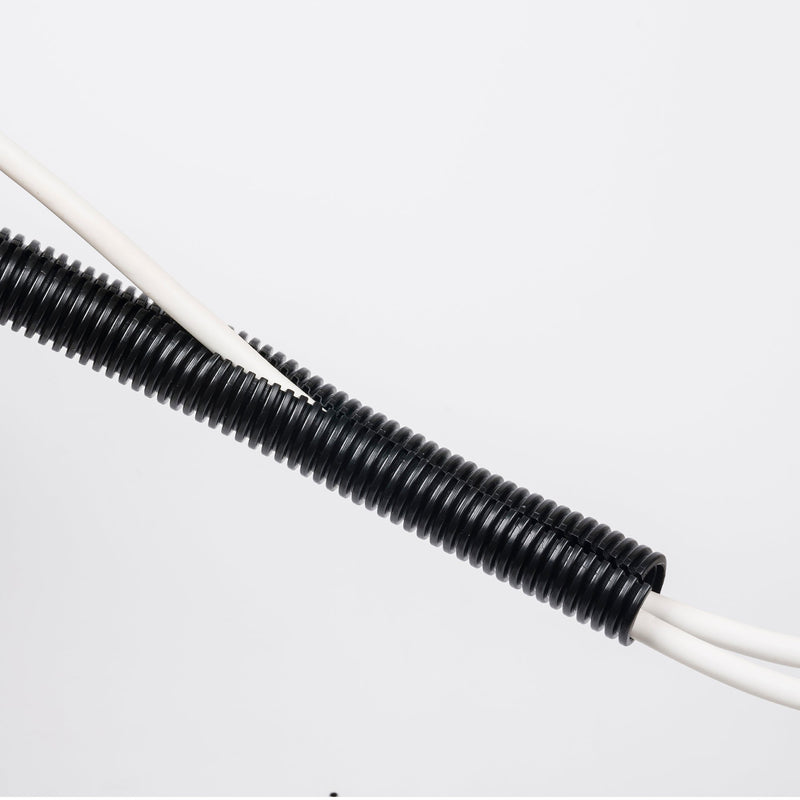 D-Line Cable Tidy - Cable Tidy Tube, Black - 1.1m, 25mm dia.