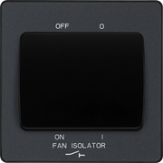 BG Electrical Evolve Matt Grey - Triple pole fan isolator