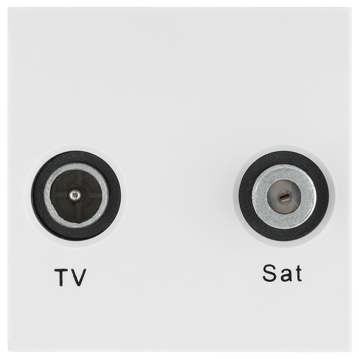 BG Electrical Euro Module - TV and satellite - IEC male radio IEC female