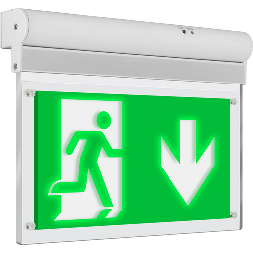 Luceco Exit Blade - Decorative exit blade self-test with down legend