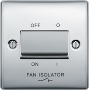BG Electrical Nexus Metal Polished Chrome - Triple pole fan isolator