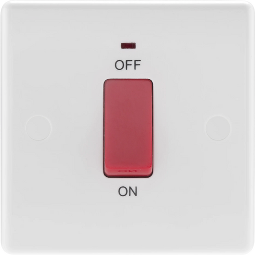 BG Electrical 800 Series - 45A, double pole, single plate, with indicator